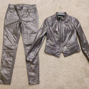 White House Black market pewter outfit